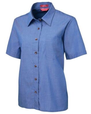JB’s Ladies Original Short Sleeve Indigo Chambray Shirt