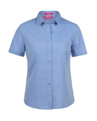 JB’s Ladies Classic Short Sleeve Fine Chambray Shirt