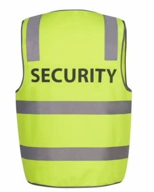 JB’s Hi Vis (D+N) Safety Vest Print Security