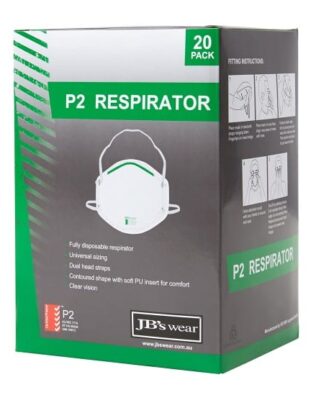 JB’s P2 Respirator (20Pc)