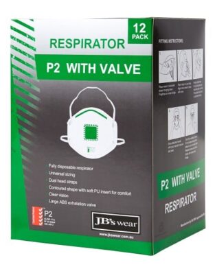 JB’s P2 Respirator With Valve (12Pc)