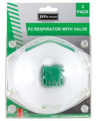 JB’s Blister (3Pc) P2 Respirator With Valve