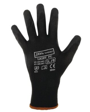 JB’s Black Light Pu Breathable Glove
(12 Pk)
