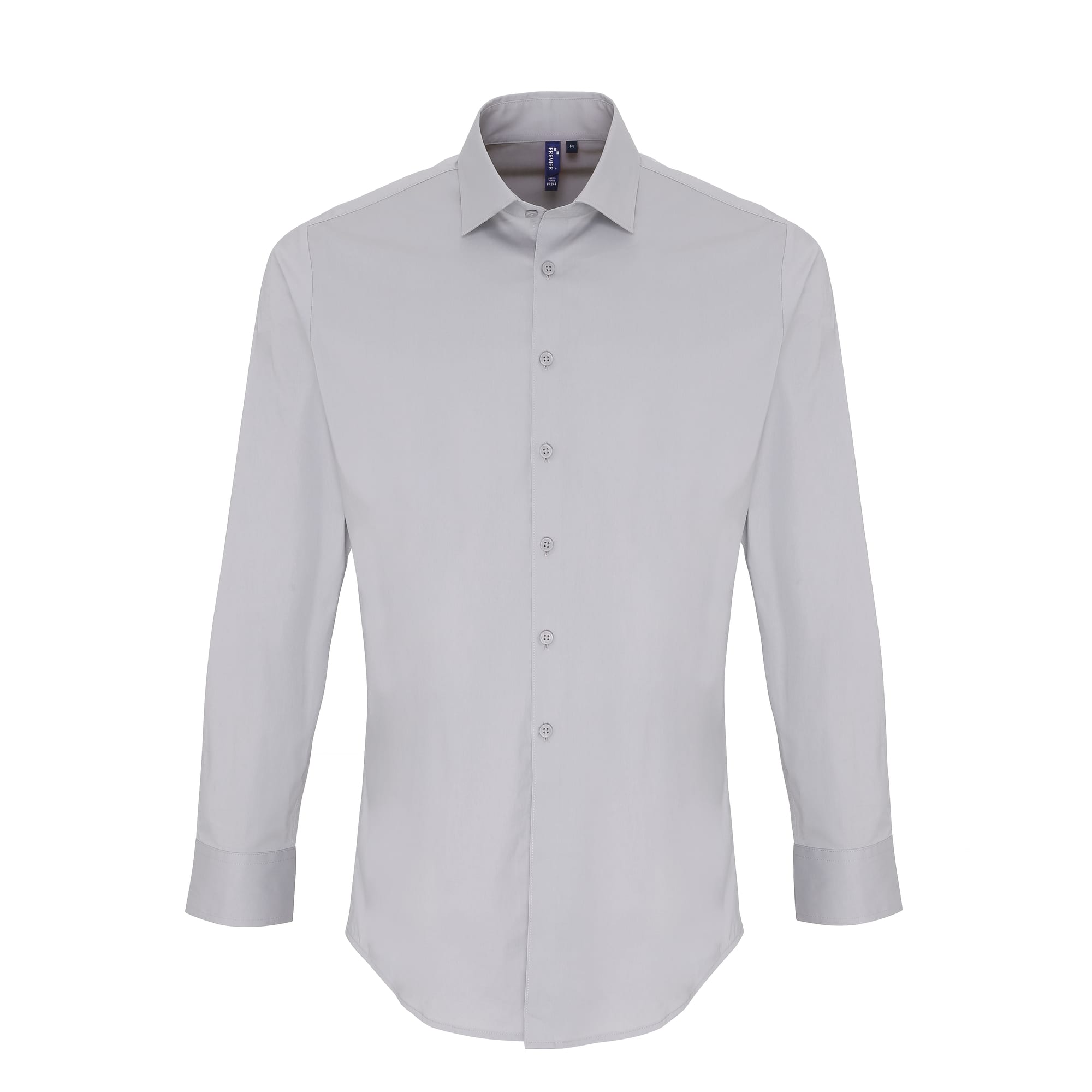 Stretch Fit Cotton Poplin Long Sleeve Shirt