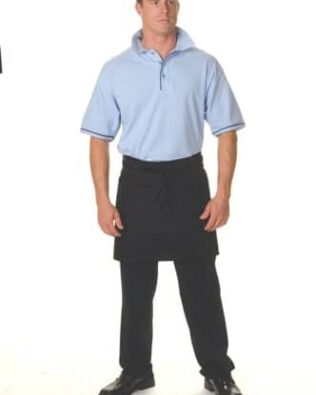 DNC Hospitality Workwear Poly Cotton Short Apron With Pocket