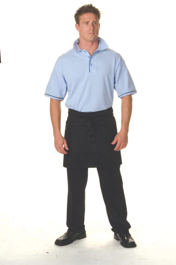 DNC Hospitality Workwear P/C Short Apron No Pocket