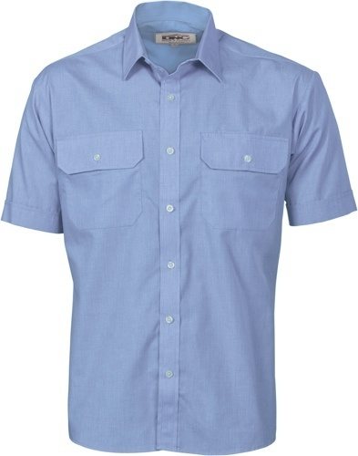 DNC Workwear Polyester Cotton Work Shirt - Short Sleeve