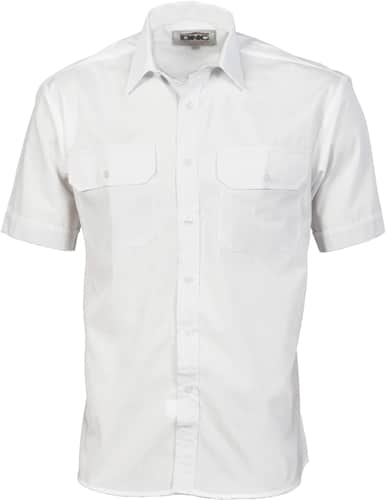DNC Workwear Polyester Cotton Work Shirt - Short Sleeve