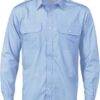 DNC Workwear Epaulette Polyester/Cotton Work Shirt - Long Sleeve