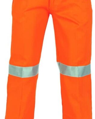 DNC Workwear Cotton Drill Pants With 3M Reflective Tape