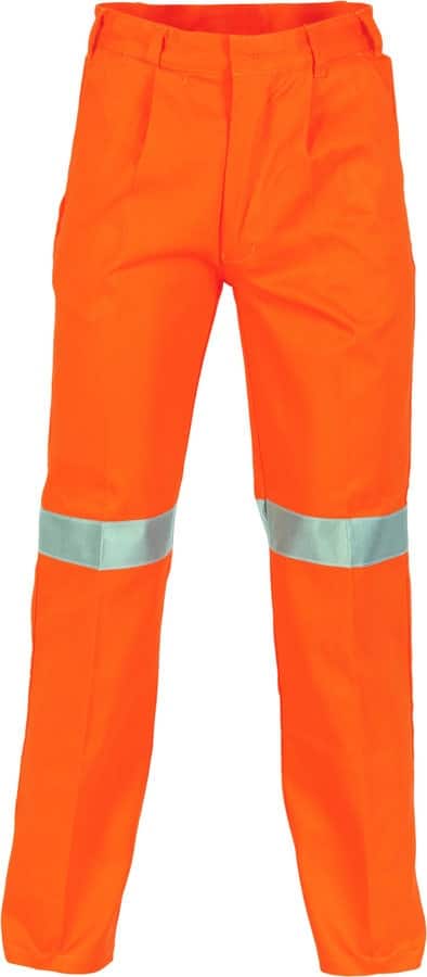 DNC Workwear Cotton Drill Pants With 3M Reflective Tape
