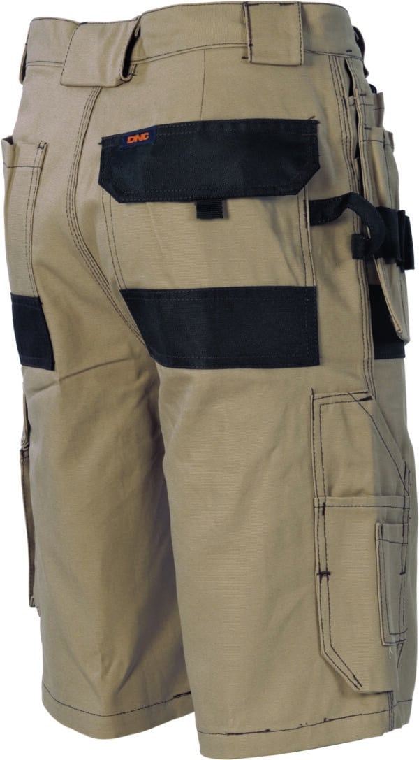 DNC Workwear Duratex Cotton Duck Weave Tradies Cargo Pants with twin holster tool pocket