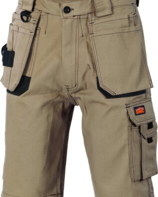 DNC Workwear Duratex Cotton Duck Weave Tradies Cargo Shorts with twin holster tool pocket