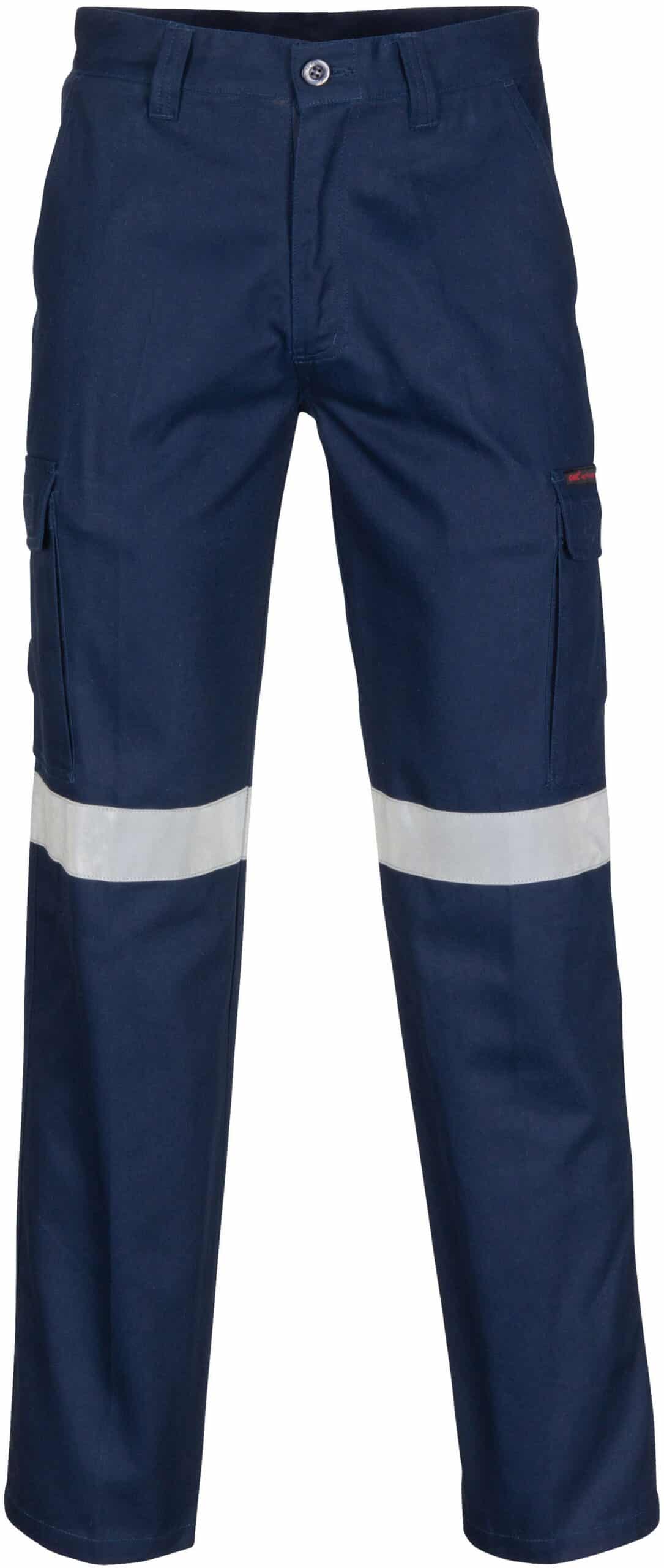 DNC Workwear Middle Weight Cotton Double Angled Cargo Pants With CSR Reflective Tape