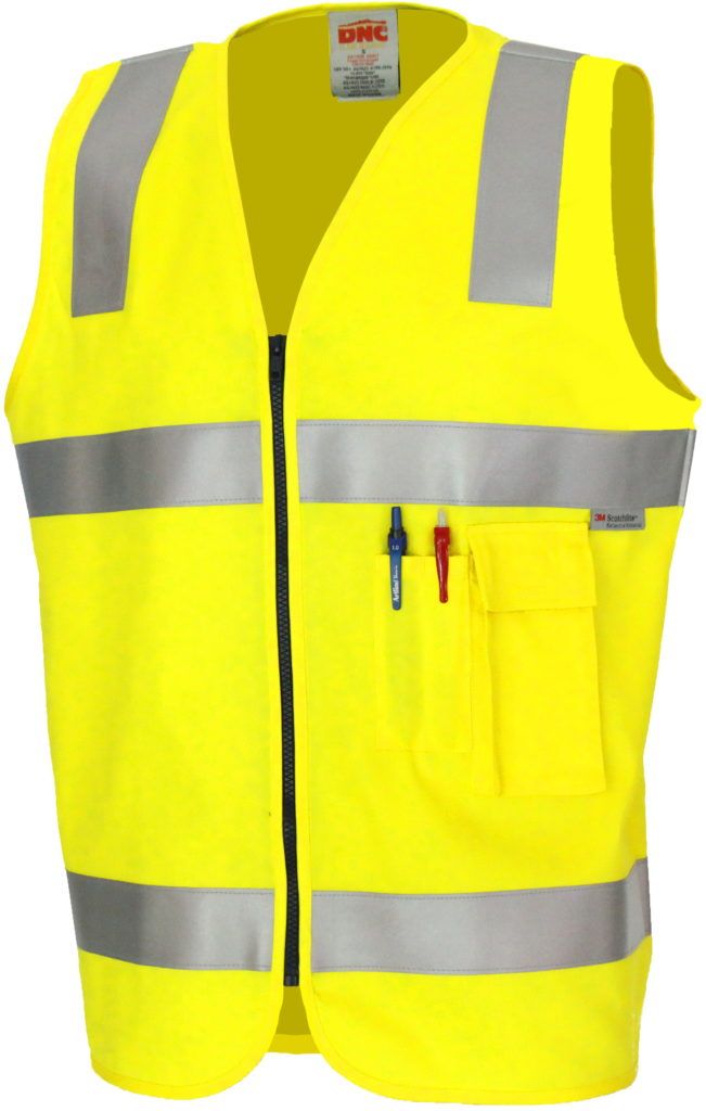 DNC Workwear Patron Saint Flame Retardant Safety Vest with 3M F/R Tape