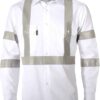 DNC Workwear RTA Night Worker White Shirt with CSR R/Tape