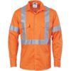 DNC Workwear Cotton Shirt X Back CSR T L/S