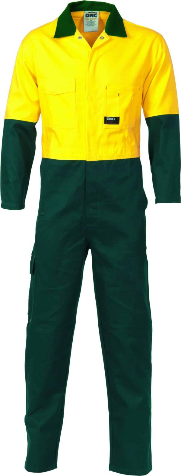 DNC Workwear Hi Vis Two Tone Cotton Coverall