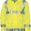DNC Workwear Hi Vis D/N Breathable Rain Jacket with 3M R/Tape