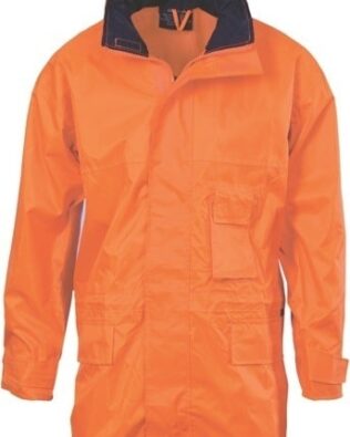 DNC Workwear Hi Vis Breathable Rain Jacket