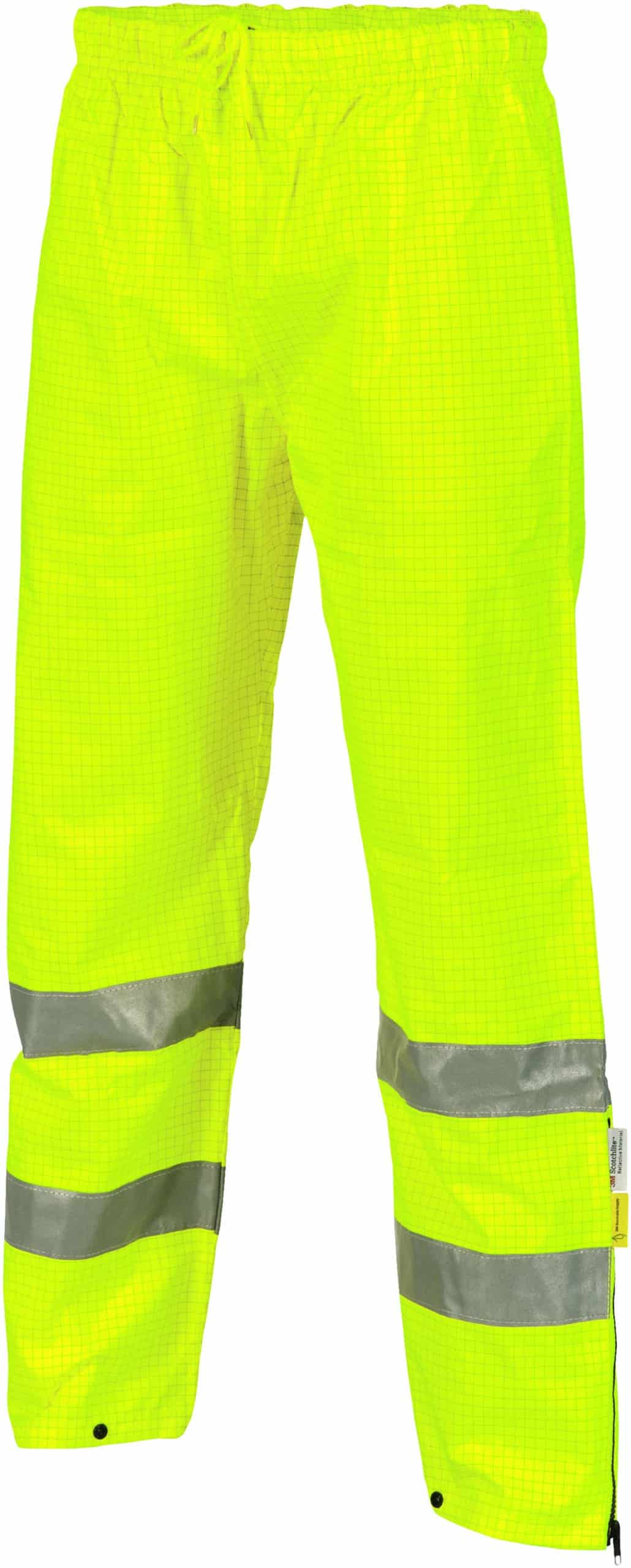 DNC Workwear Hi Vis Breathable and Anti-Static Pants with 3M Reflective Tape