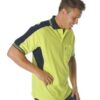 DNC Workwear Poly/Cotton Contrast Panel Polo - Short Sleeve