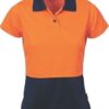 DNC Workwear Ladies Hi Vis Two Tone Polo – Short Sleeve