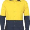 DNC Workwear Hi Vis Cool Breeze Food Industry Cotton Shirt - Long Sleeve
