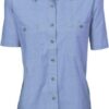 DNC Workwear Ladies Cotton Chambray Shirt - Short Sleeve