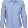 DNC Workwear Ladies Cotton Chambray Shirt - Long Sleeve