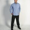 DNC Workwear Polyester Cotton Chambray Business Shirt - Long Sleeve