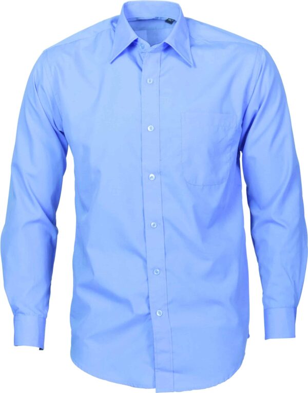 DNC Workwear Mens Premier Poplin Business Shirts Long Sleeve