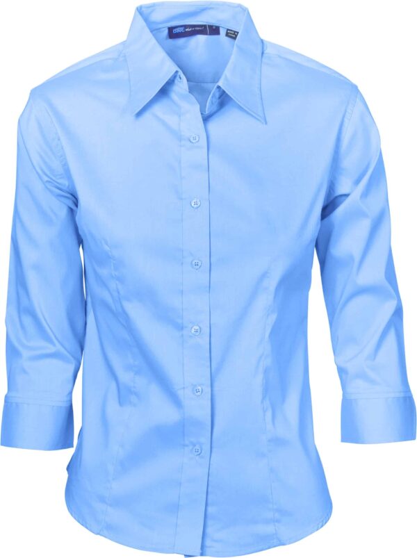 DNC Workwear Ladies Premier Stretch Poplin Business Shirts - 3/4 Sleeve