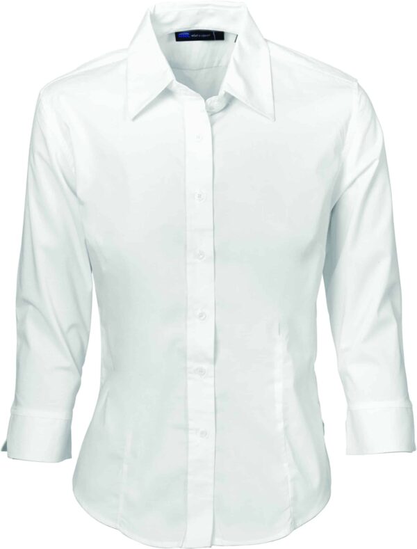 DNC Workwear Ladies Premier Stretch Poplin Business Shirts - 3/4 Sleeve