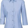 DNC Workwear Ladies Classic Mini (Check) Houndstooth B.Sh irt 3/4 sleeve