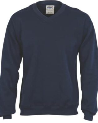 DNC Sportswear V-Neck Fleecy Sweatshirt
