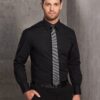 Benchmark Mens Cotton/Poly Stretch L/S Shirt