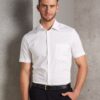 Benchmark Mens Cotton/Poly Stretch S/S Shirt