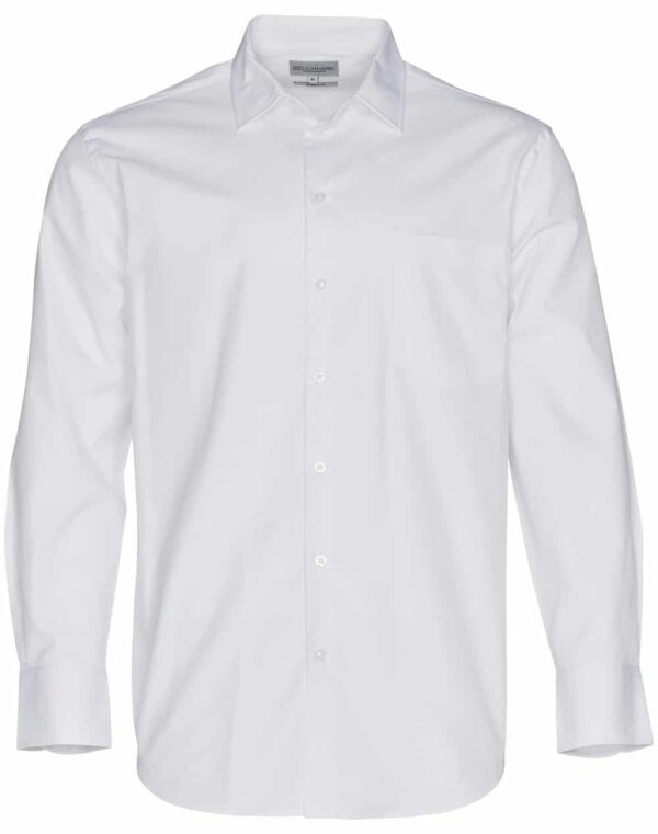 Benchmark Mens CVC Oxford Long Sleeve Shirt
