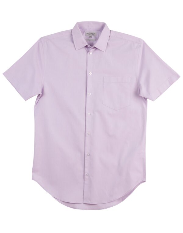 Benchmark Mens CVC Oxford Short Sleeve Shirt