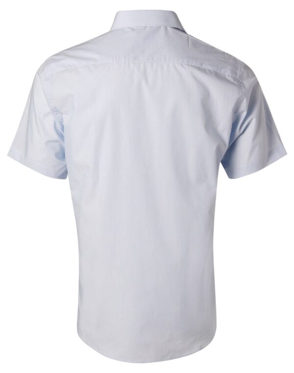 Benchmark Mens Fine Stripe Short Sleeve Shirt
