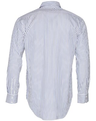 Benchmark Mens Executive Sateen Stripe Long Sleeve Shirt