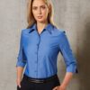 Benchmark Womens Nano Tech 3/4 Sleeve Shirt
