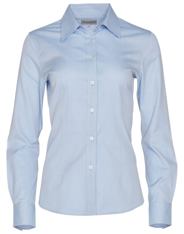 Benchmark Womens Pinpoint Oxford Long Sleeve Shirt