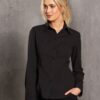 Benchmark Womens Cotton/Poly Stretch L/S Shirt