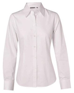 Benchmark Womens Cotton Poly Stretch Long Sleeve Shirt