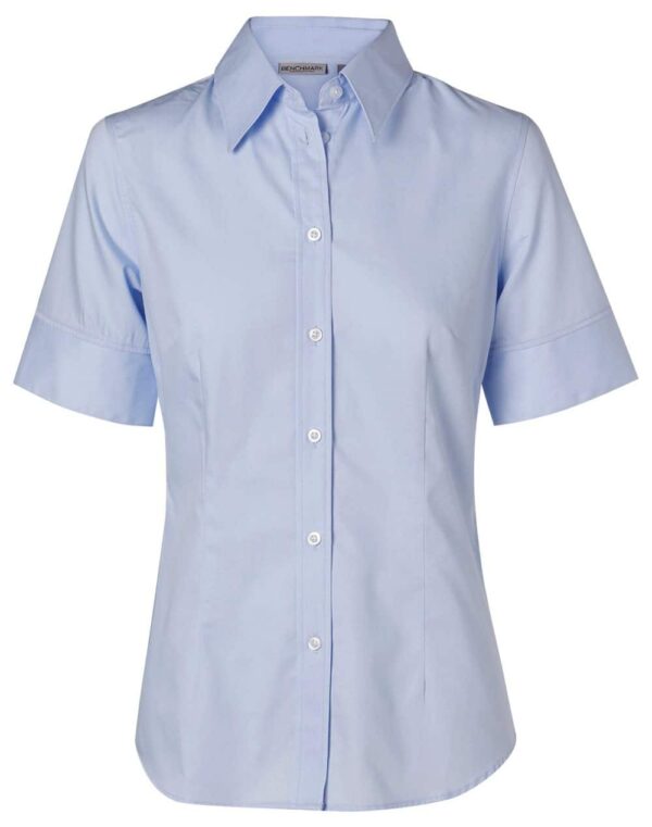 Benchmark Womens Fine Twill Short Sleeve Shirt