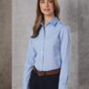 Benchmark Womens CVC Oxford L/S Shirt