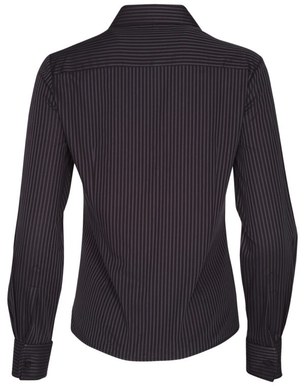 Benchmark Womens Dobby Stripe Long Sleeve Shirt