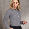 Benchmark Womens Gingham Check Roll-up L/S Shirt